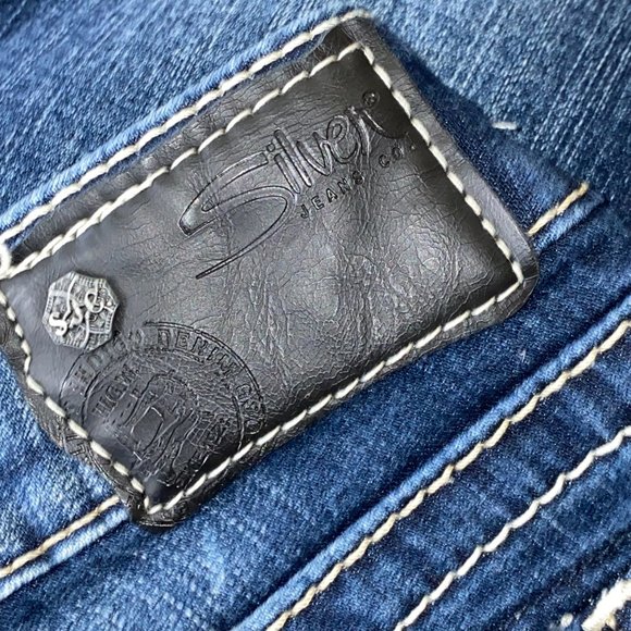 Silver Suki Fluid Mid Slim Boot Jeans W28 L31 - Picture 8 of 12